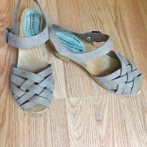 Moheda Betty Swedish Clogs, Taupe (Galet), Size 39